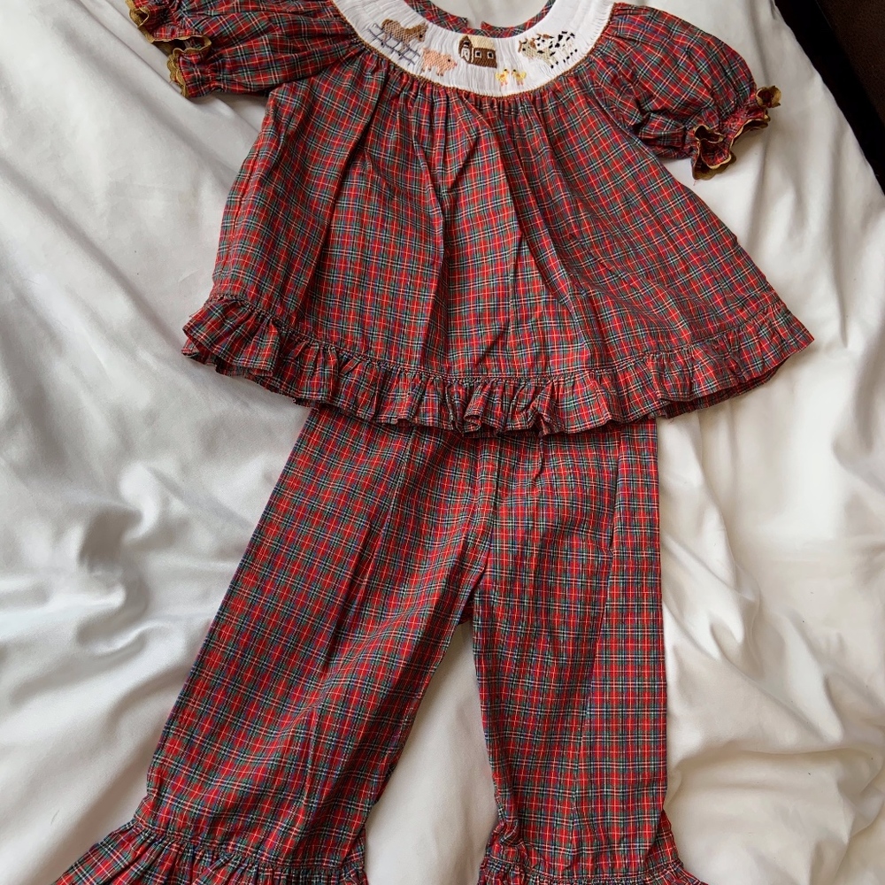 Kids Smock and Frilly Pant